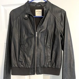 Medium Old Navy fake leather jacket